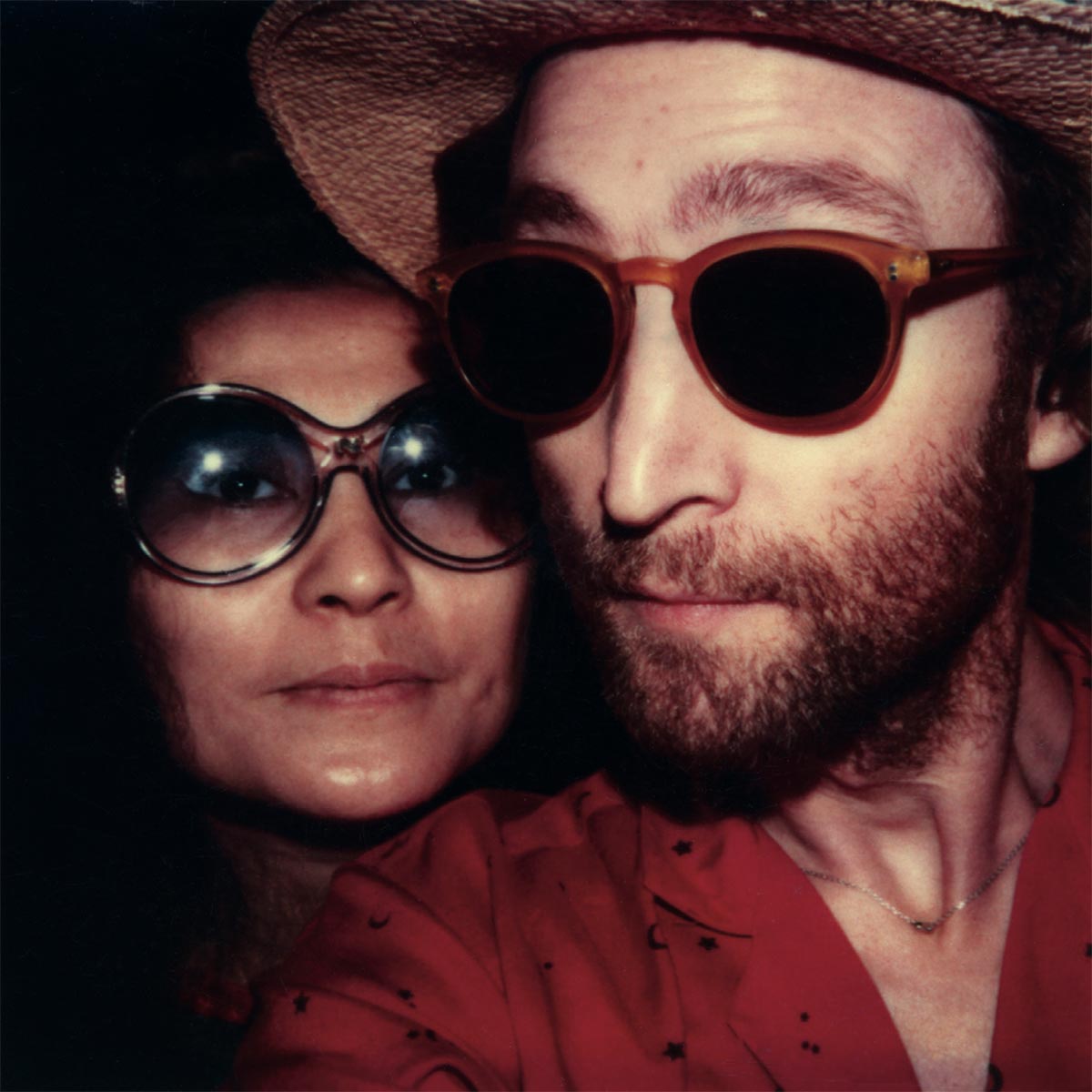 Self-portrait polaroids of John & Yoko in Japan, 1979.